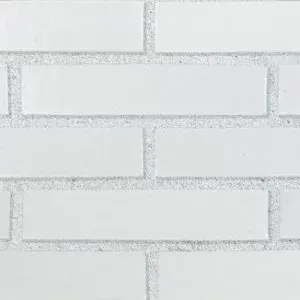 La Covadonga Glazed White Stretcher brick by Glazed Bricks